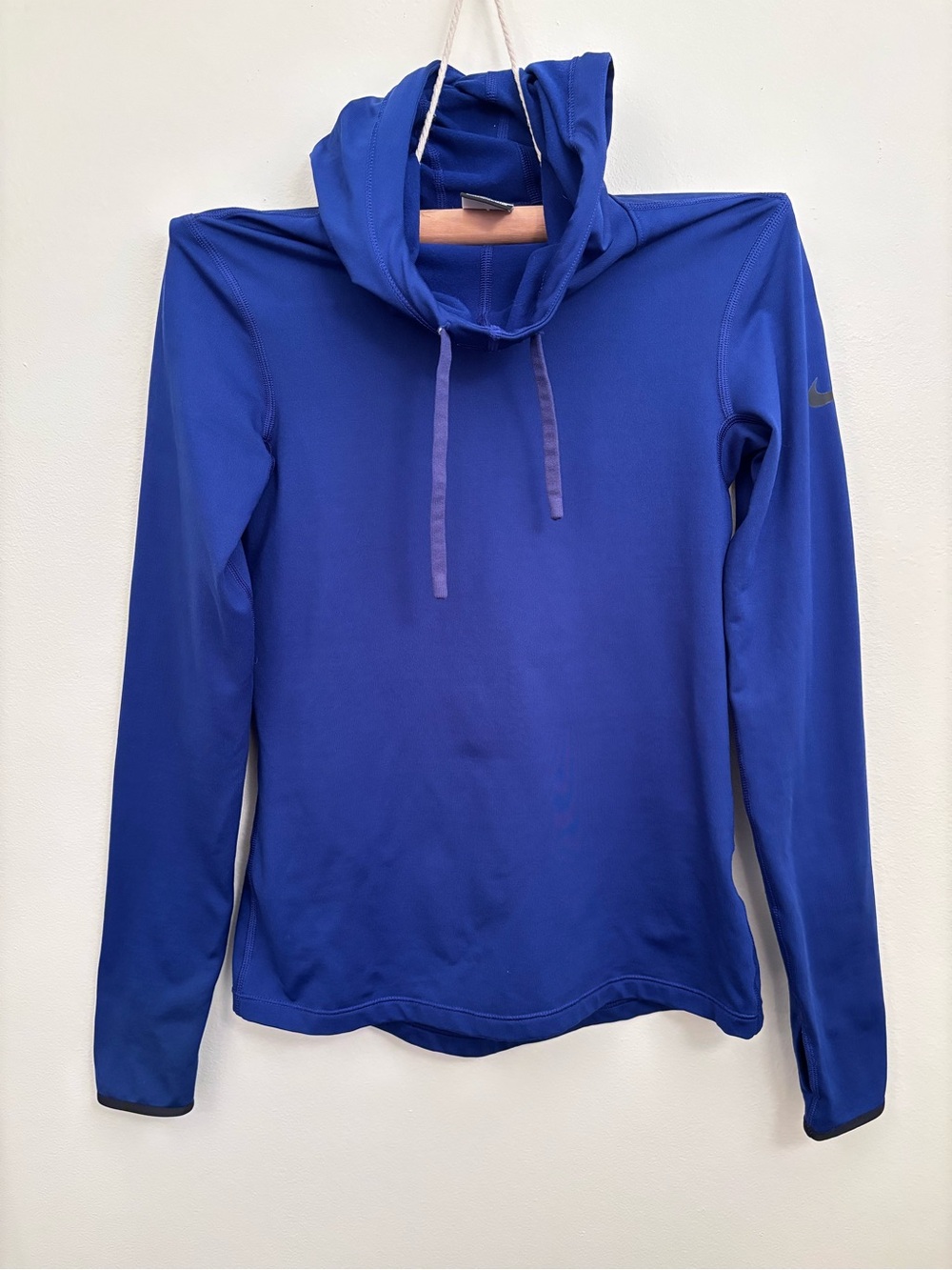 Nike Blue Dri-FIT Hooded Athletic Pullover